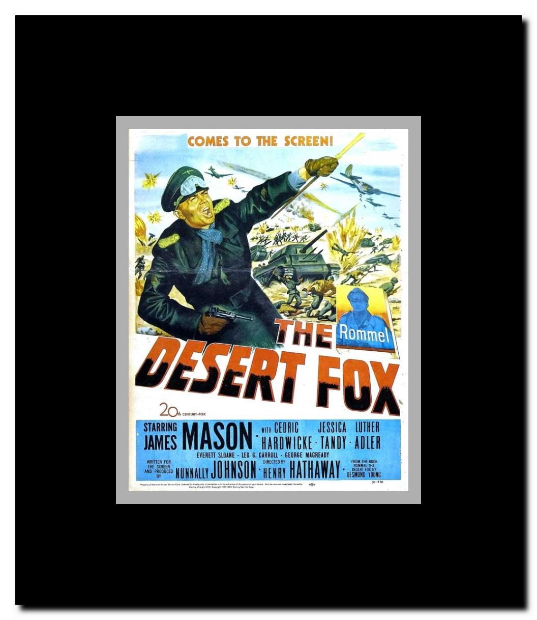 The Desert Fox: The Story of Rommel Framed Movie Poster