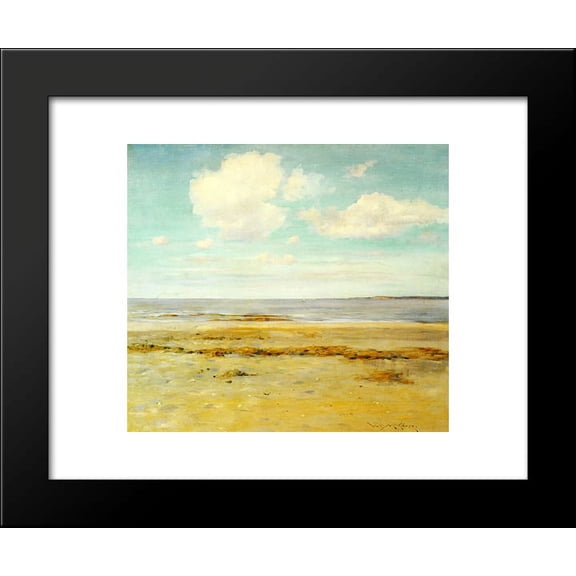 The Deserted Beach 20x24 Framed Art Print by William Merritt Chase