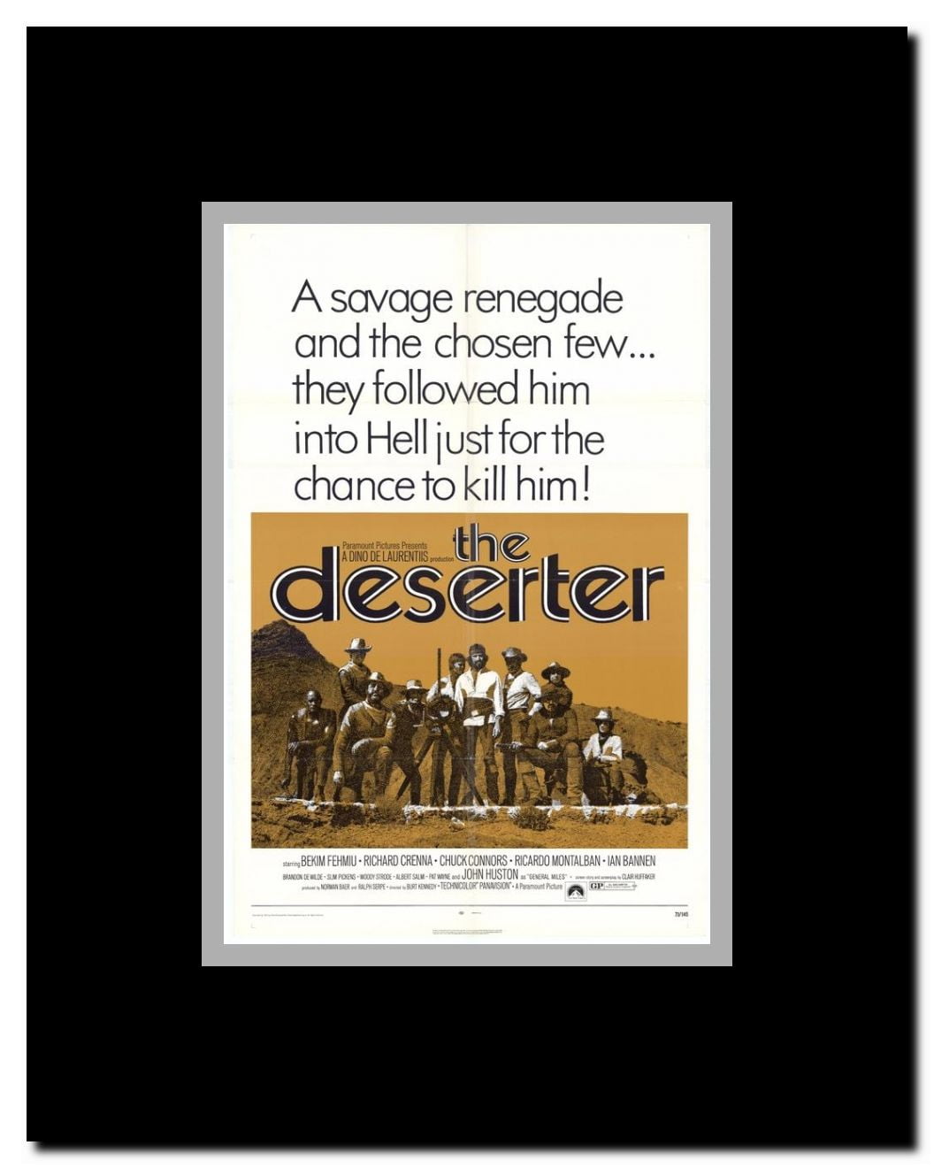 The Deserter Framed Movie Poster