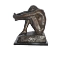 thumbnail image 1 of The Despair Rodin Replica Bronze Statue -  Size: 12"L x 11"W x 19"H., 1 of 12