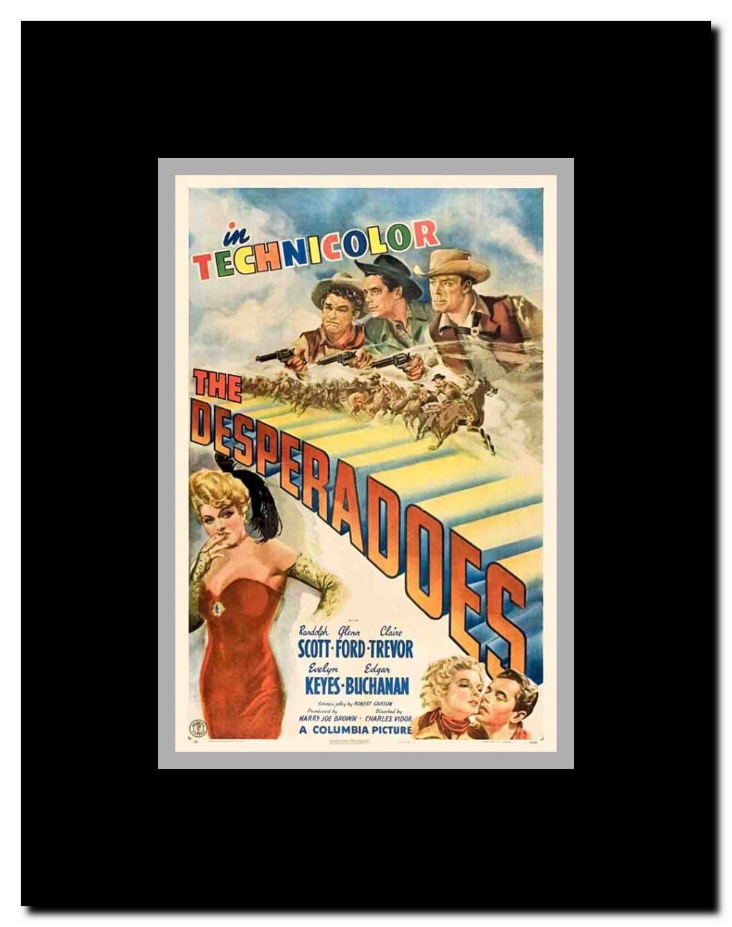 The Desperadoes Framed Movie Poster