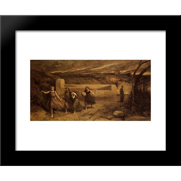 The Destruction of Sodom 20x24 Framed Art Print by Camille Corot