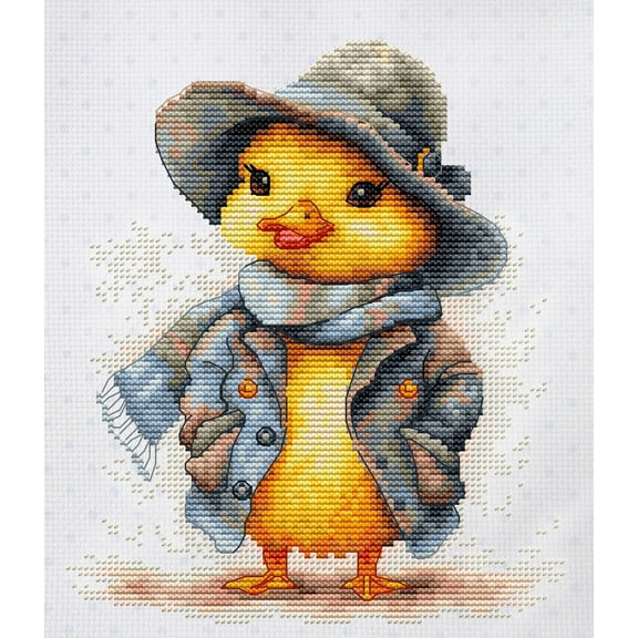 The Detective Duck B1416L Counted Cross-Stitch Kit