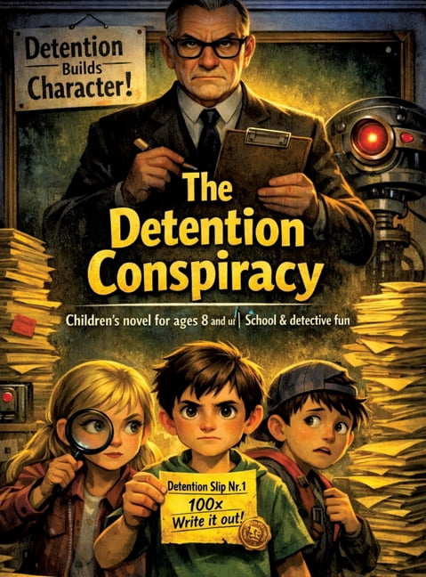 The Detention Conspiracy: Children's novel for ages 8 and up School & detective fun, (Hardcover)