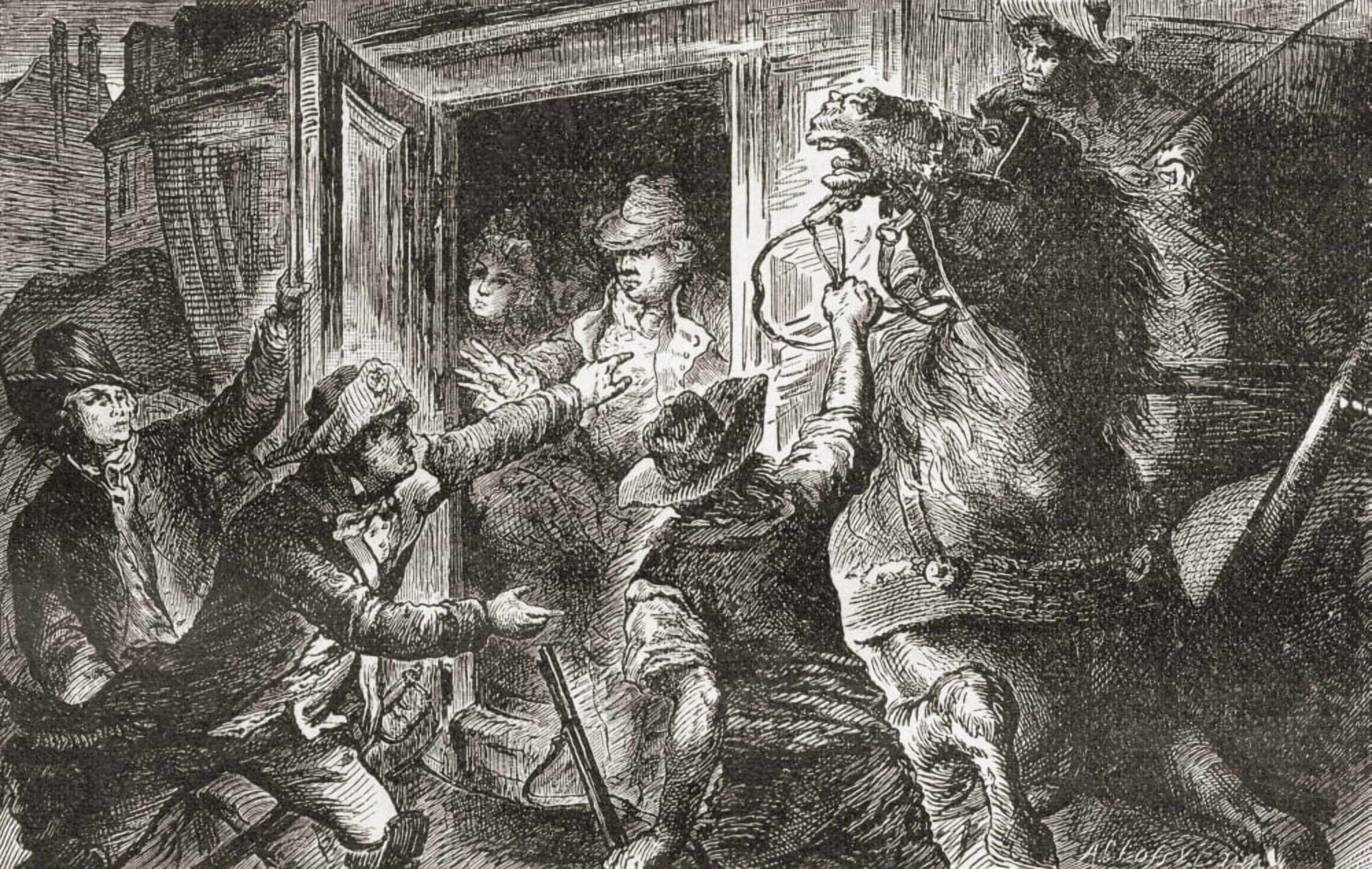 The Detention Of Louis Xvi At Varennes France In 1791 From Nuestro Siglo Published 1883 Canvas Art - Ken Welsh Design Pics (17 x 11)