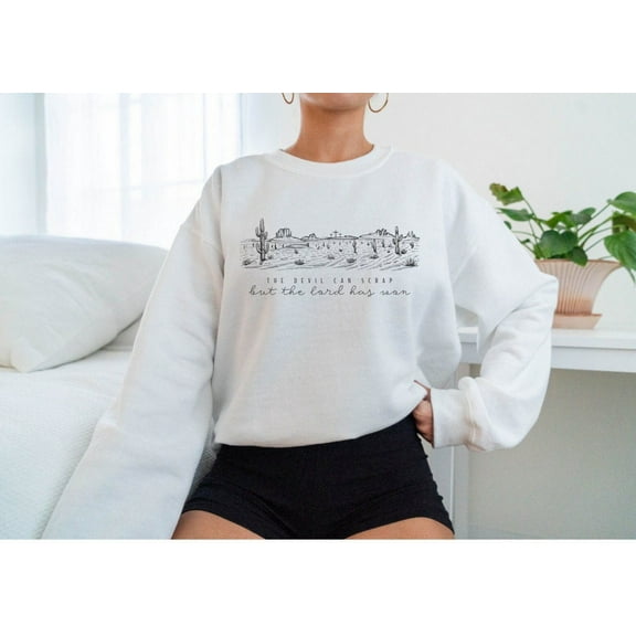 The Devil Can Scrap But The Lord Has Won Sweatshirt, Western,The Devil Can Scrap But The Lord Has Won Sweatshirt