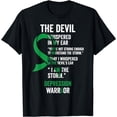 thumbnail image 1 of The Devil- Depression Awareness Support Ribbon T-Shirt, 1 of 2
