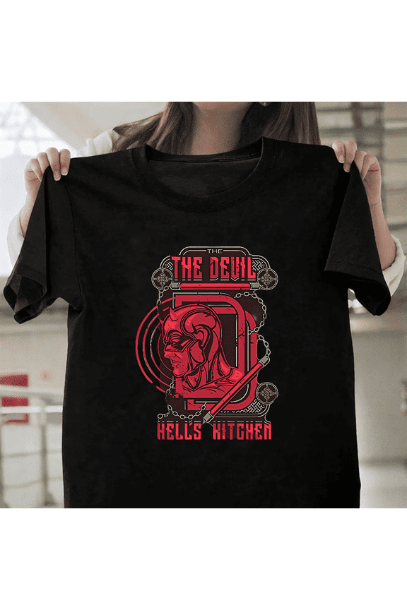 The Devil Of Hells Kitchen Little Black Heart Daredevil Art Unisex T-Shirt, for men & women, up to size 5XL.