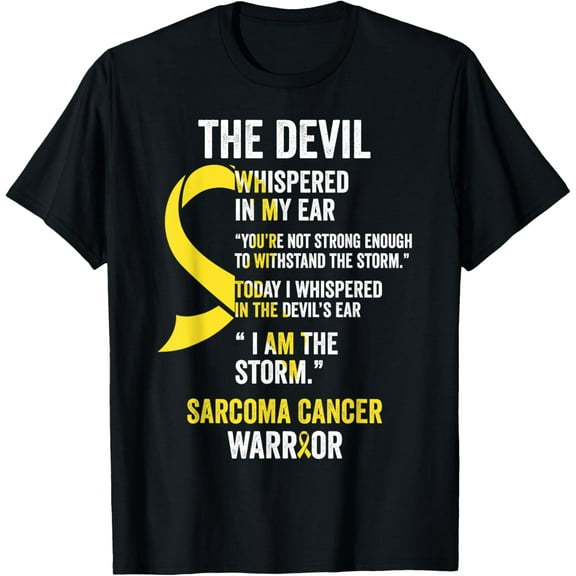 The Devil- Sarcoma Cancer Awareness Support Ribbon T-Shirt