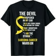 thumbnail image 1 of The Devil- Sarcoma Cancer Awareness Support Ribbon T-Shirt, 1 of 3