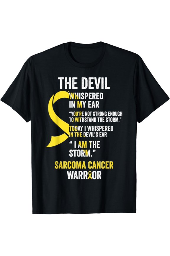 The Devil- Sarcoma Cancer Awareness Support Ribbon T-Shirt