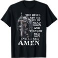 thumbnail image 1 of The Devil Saw Me With My Head Down And Thought He'd Won MEns T-Shirt, 1 of 5