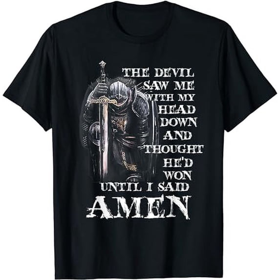 The Devil Saw Me With My Head Down And Thought He'd Won MEns T-Shirt