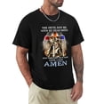 thumbnail image 1 of The Devil Saw Me With My Head Down Modish Men's Cotton Short Sleeve HD Print Tee for Casual T-Shirt Crew Neck Top Black M, 1 of 7