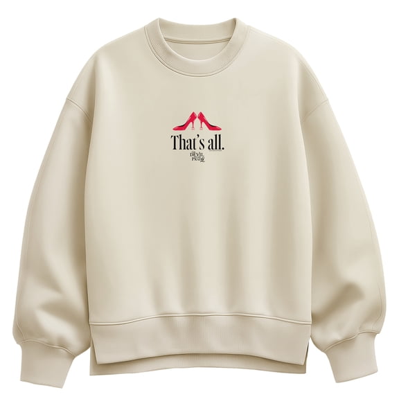 The Devil Wears Prada 2 - Red Shoes That's All - Women's Oversized Fleece Crew Sweatshirt
