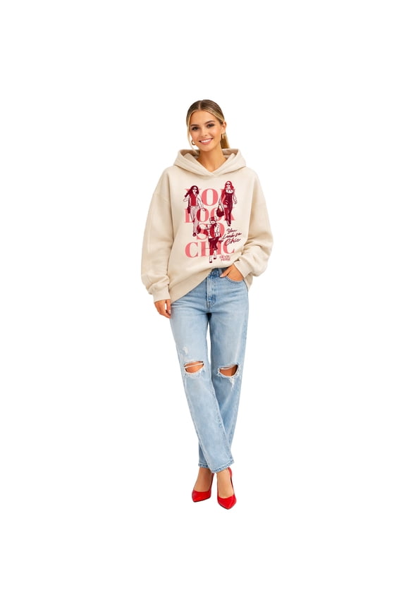 2 - You Look So Chic - Women's Oversized Fleece Hoodie Sweatshirt