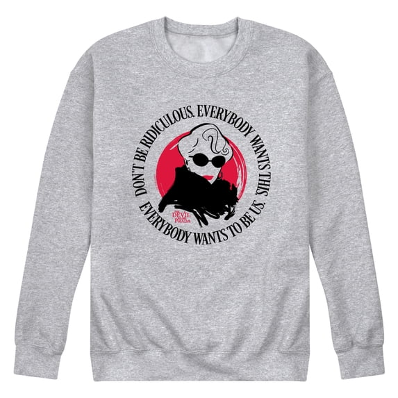 The Devil Wears Prada - Everybody Wants To Be Us - Men's Crew Fleece Sweatshirt