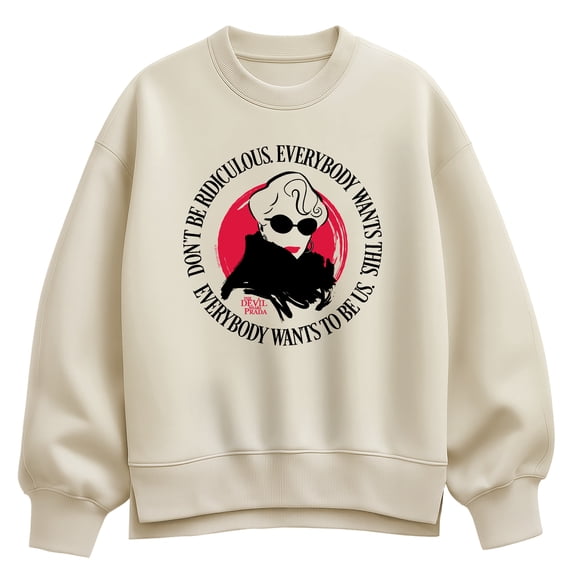 The Devil Wears Prada - Everybody Wants To Be Us - Women's Oversized Fleece Crew Sweatshirt