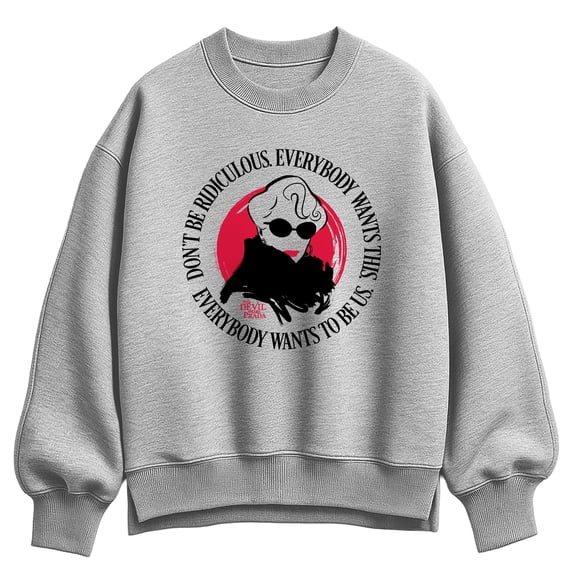 The Devil Wears Prada - Everybody Wants To Be Us - Women's Oversized Fleece Crew Sweatshirt