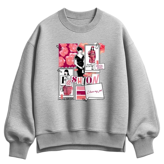 The Devil Wears Prada - Fashion Sketchbook - Women's Oversized Fleece Crew Sweatshirt