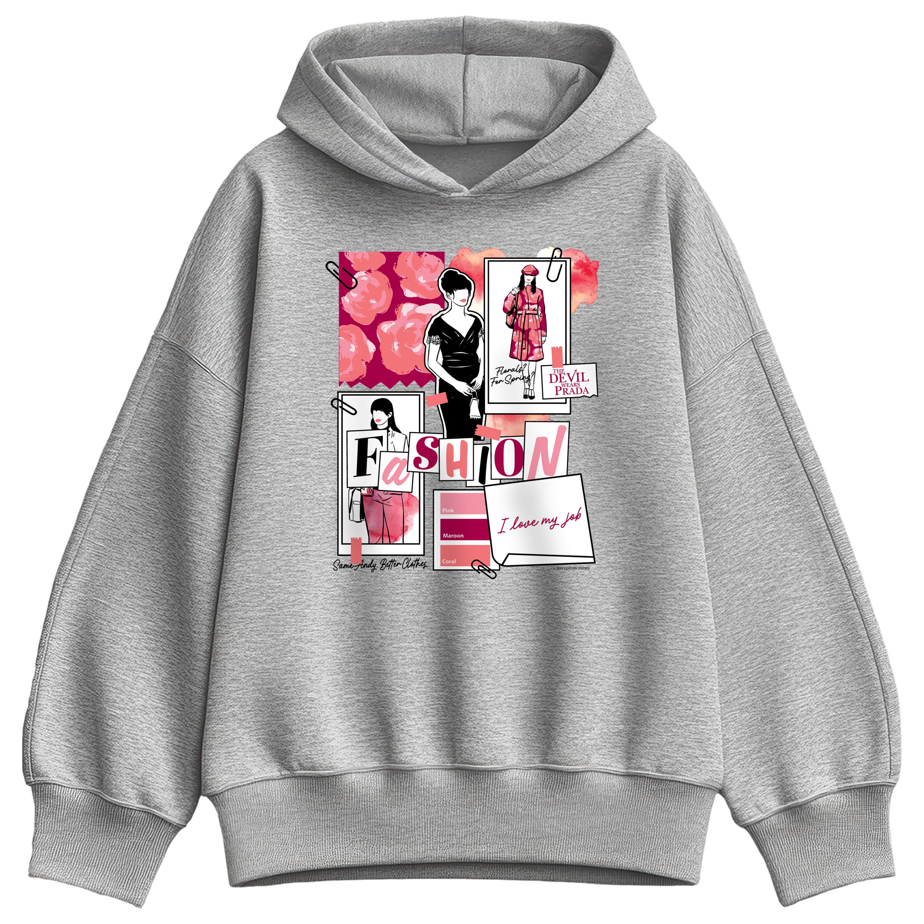 The Devil Wears Prada - Fashion Sketchbook Oversized Fleece Hoodie