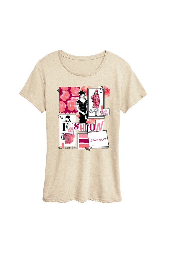 - Fashion Sketchbook - Women's Short Sleeve Graphic T-Shirt