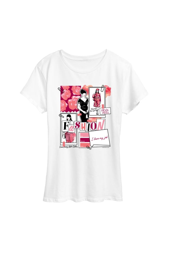 - Fashion Sketchbook - Women's Short Sleeve Graphic T-Shirt