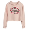 thumbnail image 1 of The Devil Wears Prada - Florals For Spring - Juniors Cropped Fleece Hoodie Sweatshirt, 1 of 4