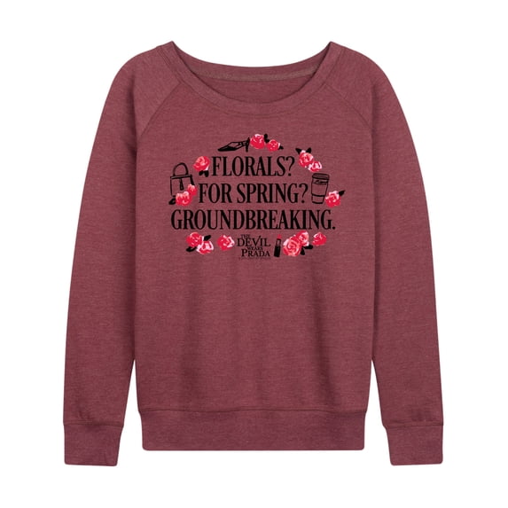 The Devil Wears Prada - Florals For Spring - Women's French Terry Long Sleeve Shirt