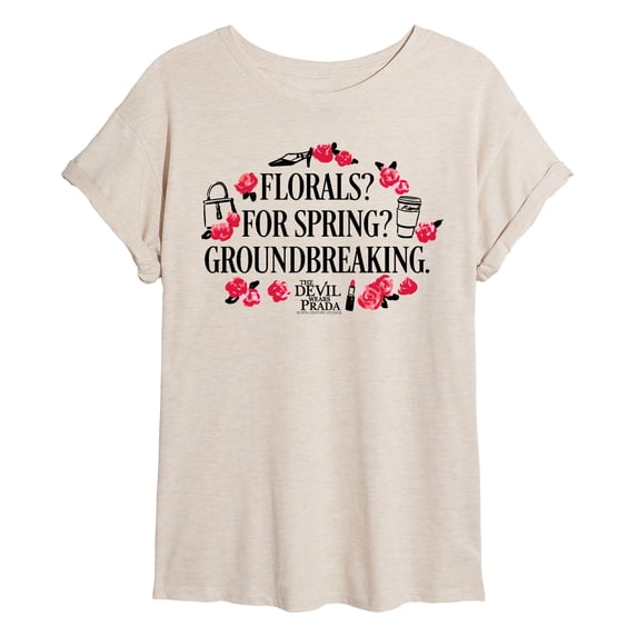 The Devil Wears Prada - Florals For Spring - Women's Oversized Graphic T-shirt