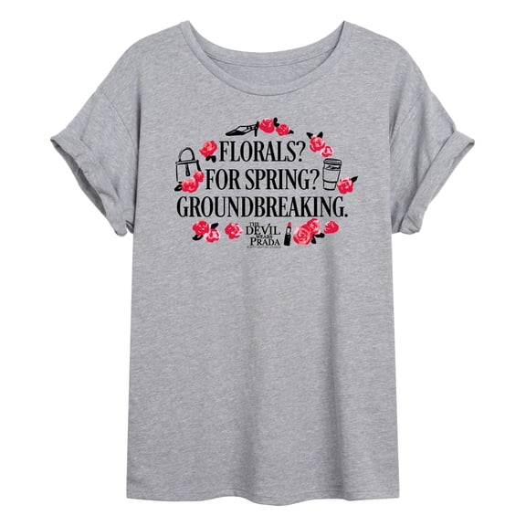 The Devil Wears Prada - Florals For Spring - Women's Oversized Graphic T-shirt