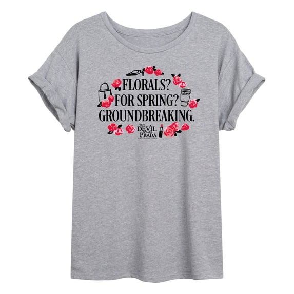 The Devil Wears Prada - Florals For Spring - Women's Oversized Graphic T-shirt