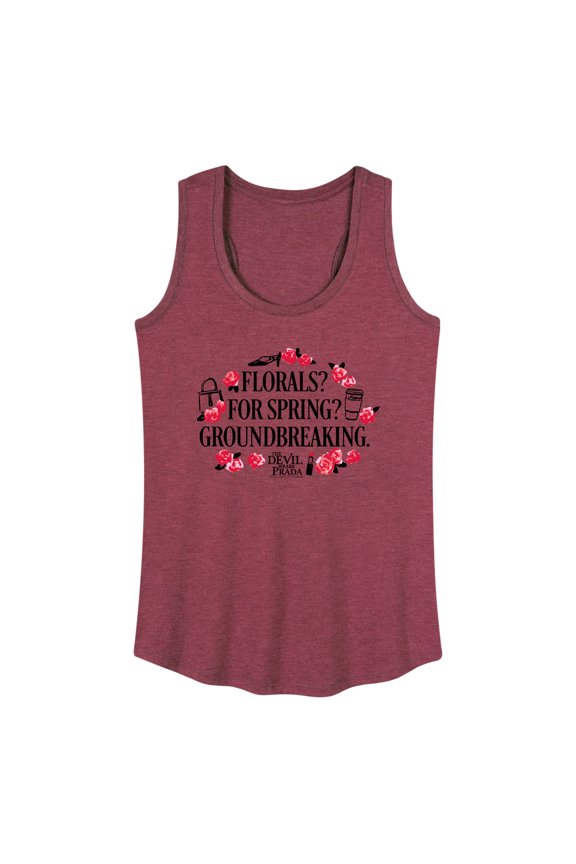 - Florals For Spring - Women's Racerback Tank