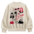 thumbnail image 1 of The Devil Wears Prada - Icon Grid - Women's Oversized Fleece Crew Sweatshirt, 1 of 4