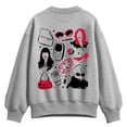 thumbnail image 1 of The Devil Wears Prada - Icon Grid - Women's Oversized Fleece Crew Sweatshirt, 1 of 4