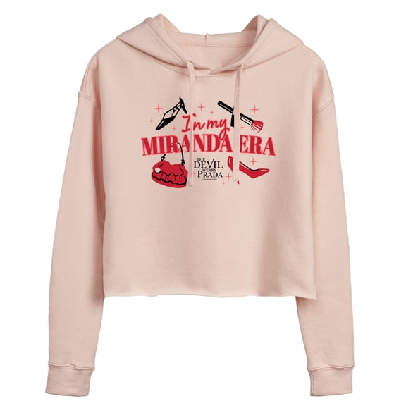 The Devil Wears Prada - In My Miranda Era - Juniors Cropped Fleece Hoodie Sweatshirt