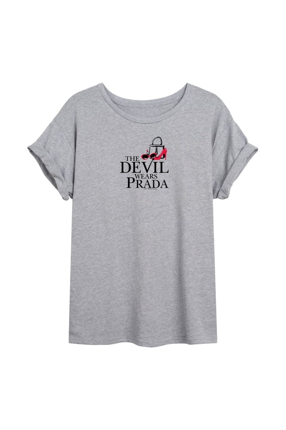 - Logo Icons - Juniors Oversized Graphic T-Shirt