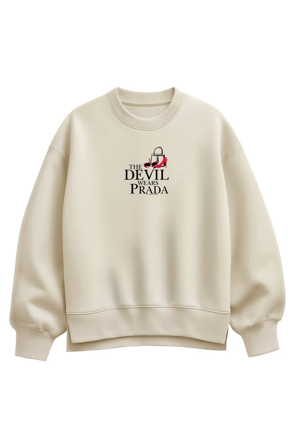 - Logo Icons - Women's Oversized Fleece Crew Sweatshirt