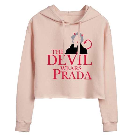 The Devil Wears Prada - Logo - Juniors Cropped Fleece Hoodie Sweatshirt