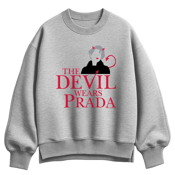 The Devil Wears Prada - Logo - Women's Oversized Fleece Crew Sweatshirt