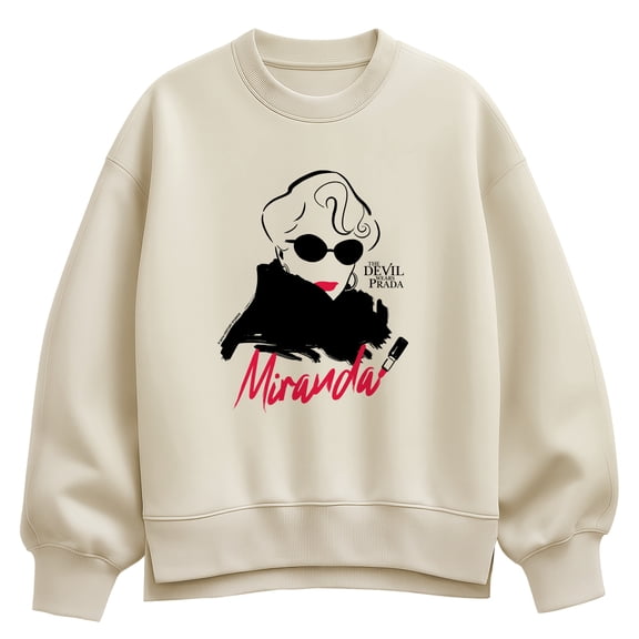 The Devil Wears Prada - Miranda Lipstick - Women's Oversized Fleece Crew Sweatshirt