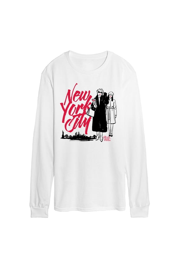 - New York City - Men's Long Sleeve Graphic T-Shirt