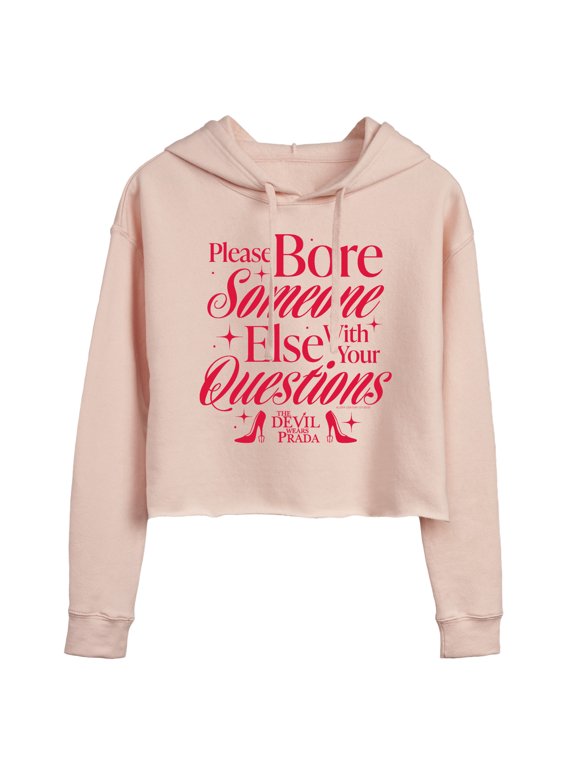- Please Bore Someone Else Women's Cropped Graphic Hoodie