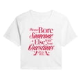 thumbnail image 1 of The Devil Wears Prada - Please Bore Someone Else - Juniors Cropped Graphic T-Shirt, 1 of 4