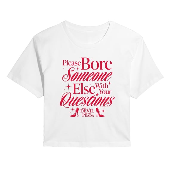 The Devil Wears Prada - Please Bore Someone Else - Juniors Cropped Graphic T-Shirt