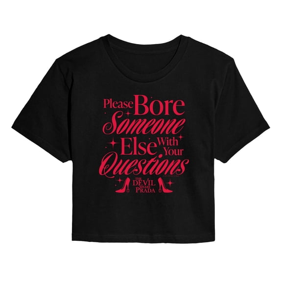 The Devil Wears Prada - Please Bore Someone Else - Juniors Cropped Graphic T-Shirt