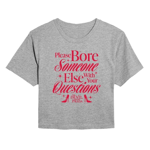 The Devil Wears Prada - Please Bore Someone Else - Juniors Cropped Graphic T-Shirt
