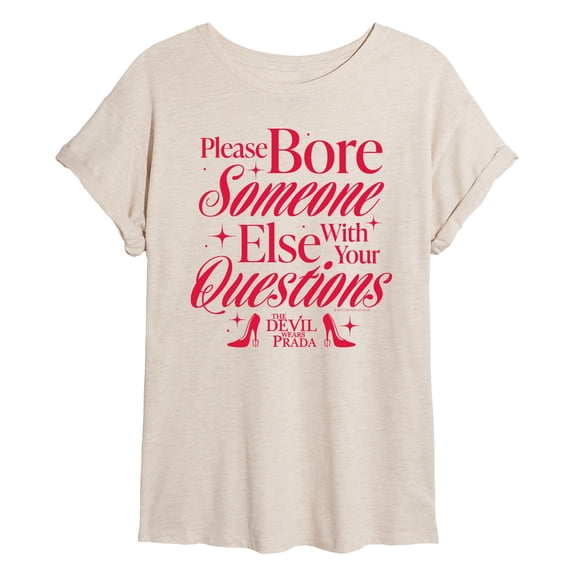 The Devil Wears Prada - Please Bore Someone Else - Juniors Oversized Graphic T-Shirt