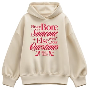 The Devil Wears Prada - Please Bore Someone Else - Women's Oversized Fleece Hoodie Sweatshirt