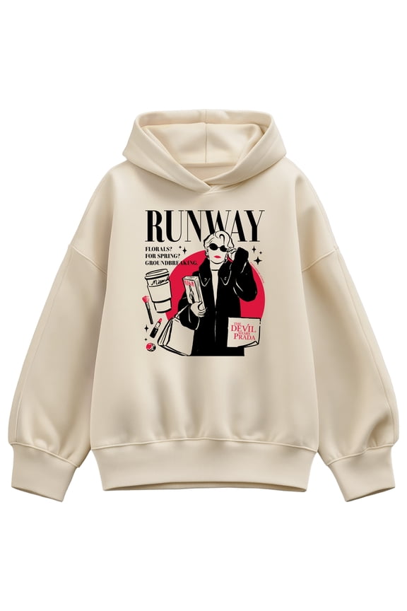 - Runway Miranda Mag - Women's Oversized Fleece Hoodie Sweatshirt
